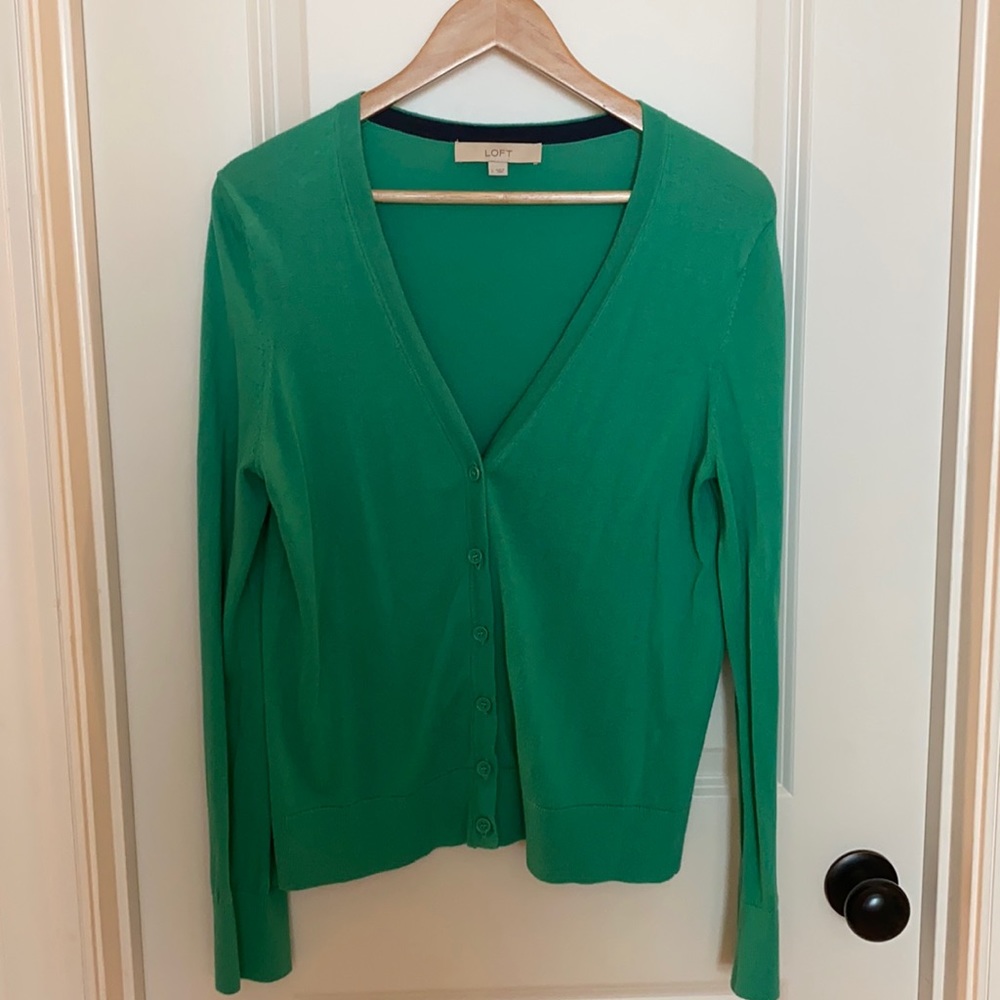 Loft lightly worn cardigan long sleeve